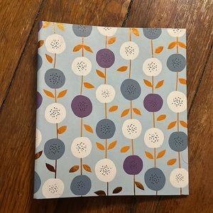 Metallic Floral 4-Ring Binder